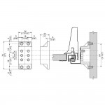 Spacer 1" for Under Mount Slide, Clear